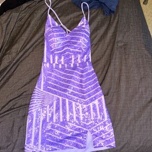 Purple Homecoming dress